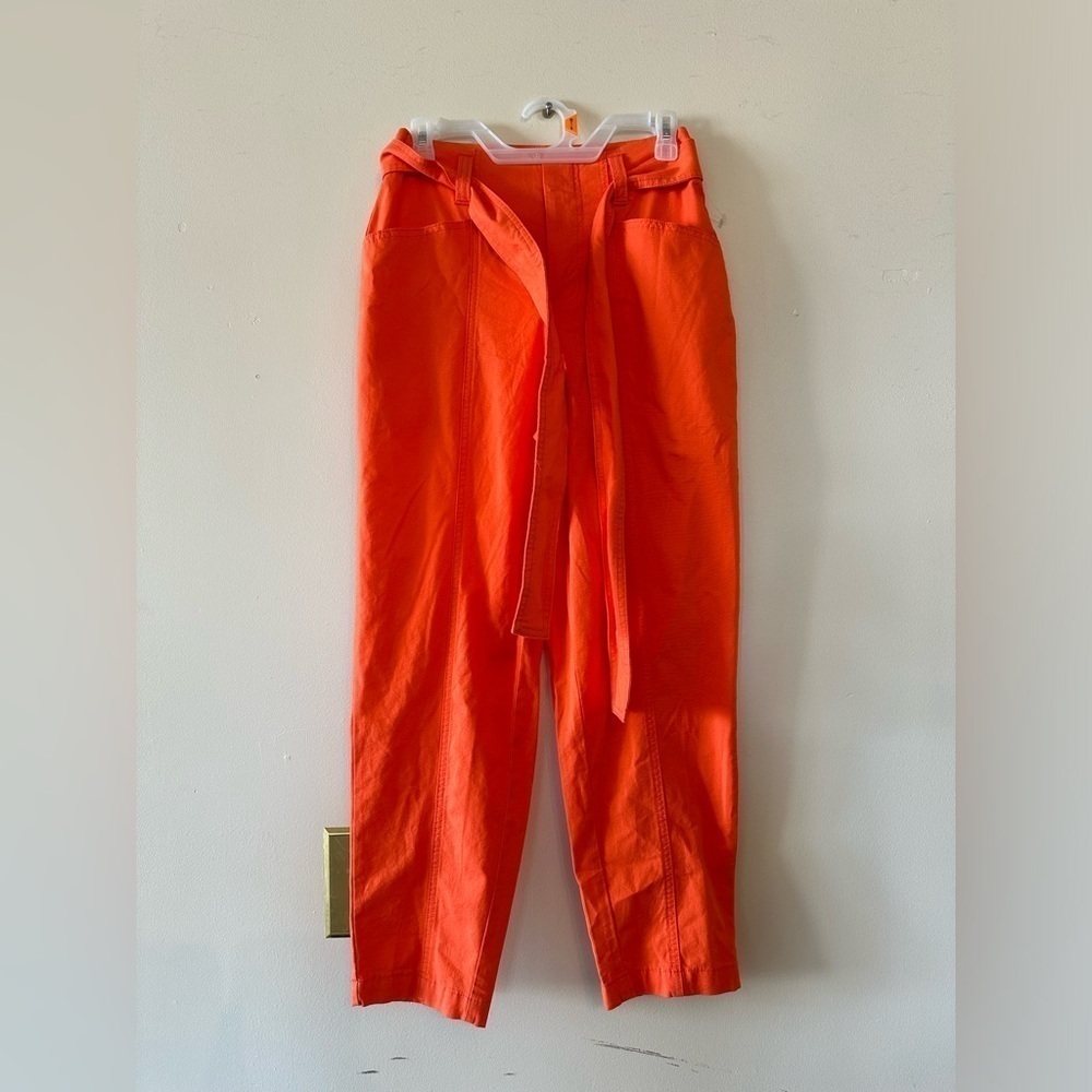 Women's High-Rise Tapered Ankle Tie-Front Pants - A New Day 2 NWOT - Picture 2 of 5